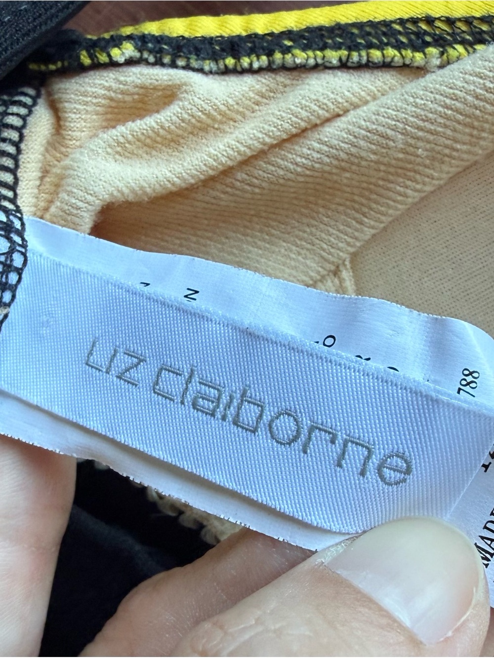 Vintage Liz Claiborne Colorblock One Piece Swimsuit - Size 12 - Picture 7 of 11
